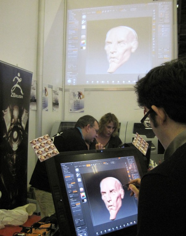 Cyril en plein sculpting !