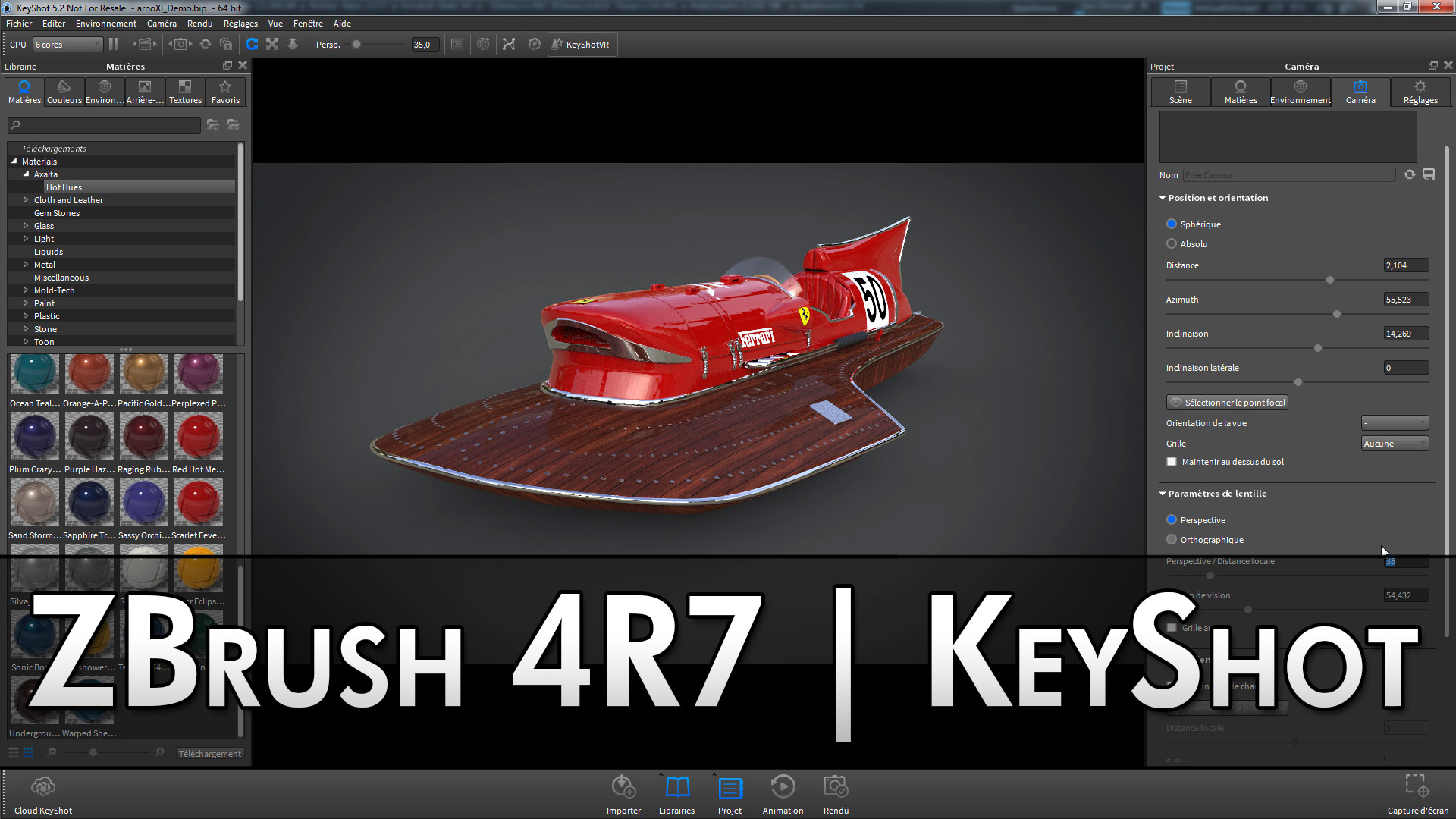 Les nouveautés de ZBrush 4R7 : KeyShot et le bridge